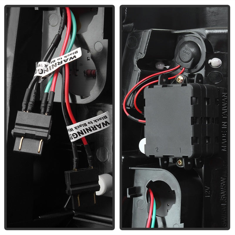 Spyder Chevy Silverado 1500/2500 99-02 Version 2 LED Tail Lights - Black ALT-YD-CS99V2-LED-BK - Black Ops Auto Works