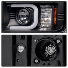 Load image into Gallery viewer, Spyder Chevy Silverado 2014-16 2500 HD Projector Headlights Light Bar DRL Blk PRO-YD-CSHD14-LBDRL-BK - Black Ops Auto Works