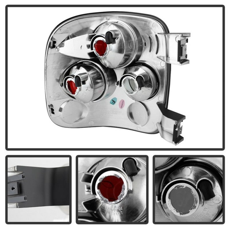 Spyder Chevy Silverado Stepside 99-04 Euro Style Tail Lights Black Smoke ALT-YD-CS99STS-BSM - Black Ops Auto Works