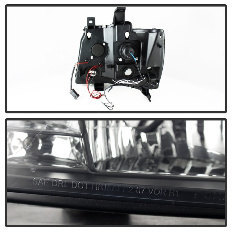 Spyder Chevy Suburban 1500 07-14 Projector Headlights LED Halo LED Blk Smke PRO-YD-CSUB07-HL-BSM - Black Ops Auto Works