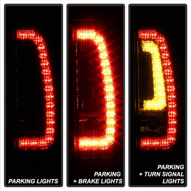 Spyder Chevy Suburban/Tahoe 07-14 V2 - Light Bar LED Tail Lights - Black ALT-YD-CSUB07V2-LED-BK - Black Ops Auto Works