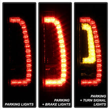 Load image into Gallery viewer, Spyder Chevy Suburban/Tahoe 07-14 V2 - Light Bar LED Tail Lights - Black ALT-YD-CSUB07V2-LED-BK - Black Ops Auto Works
