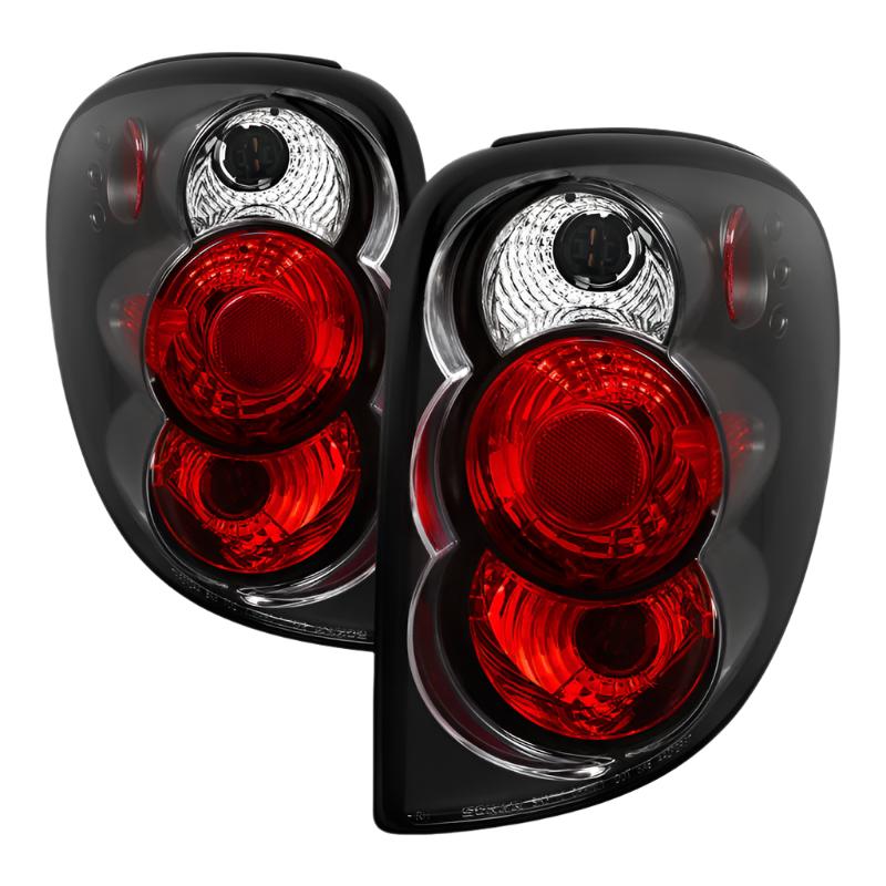 Spyder Dodge Caravan/Grand Caravan 01-07 Euro Style Tail Lights Black ALT-YD-DC01-BK - Black Ops Auto Works