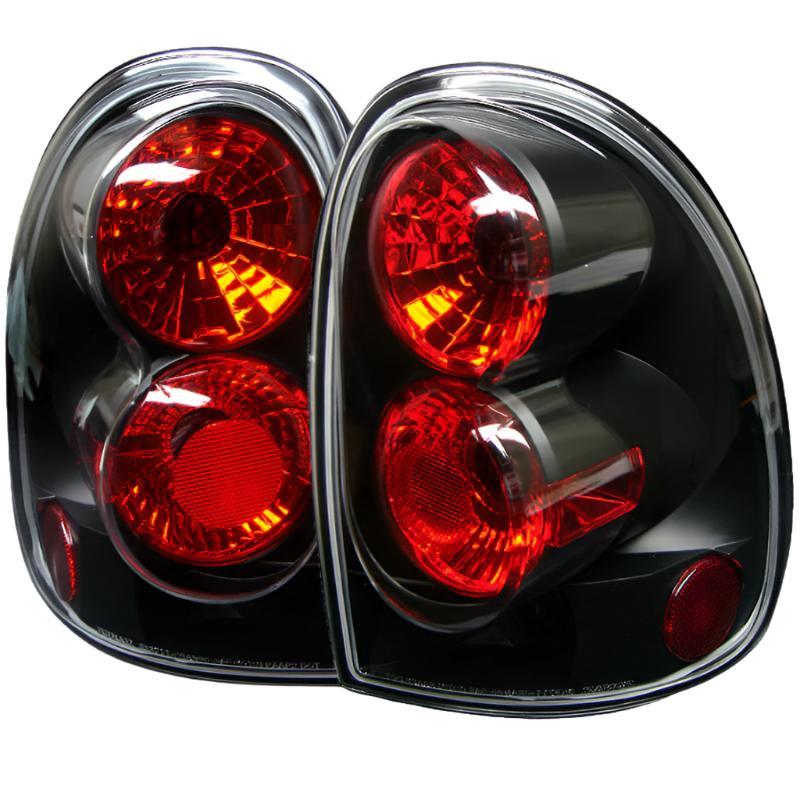 Spyder Dodge Caravan/Grand Caravan 96-00Euro Style Tail Lights Black ALT-YD-DC96-BK - Black Ops Auto Works