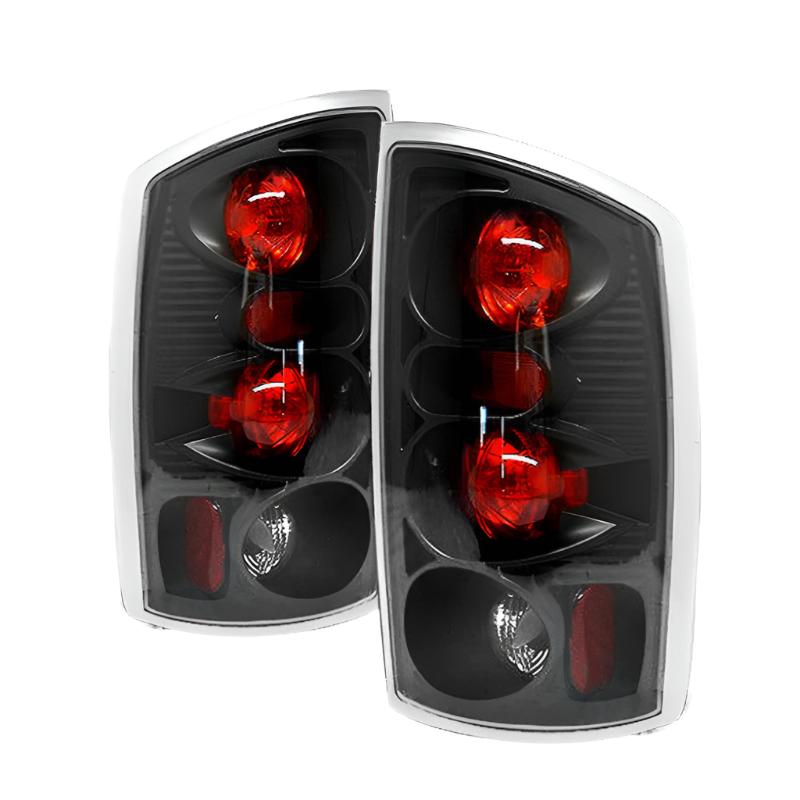 Spyder Dodge Ram 02-06 1500/Ram 2500/3500 03-06 Euro Style Tail Lights Black ALT-YD-DRAM02-BK - Black Ops Auto Works