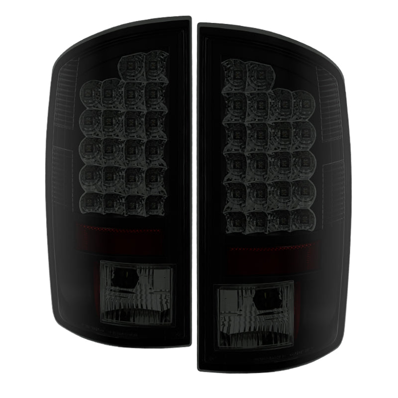 Spyder Dodge Ram 07-08 1500/Ram 07-09 2500/3500 LED Tail Lights Black Smoke ALT-YD-DRAM06-LED-BSM - Black Ops Auto Works