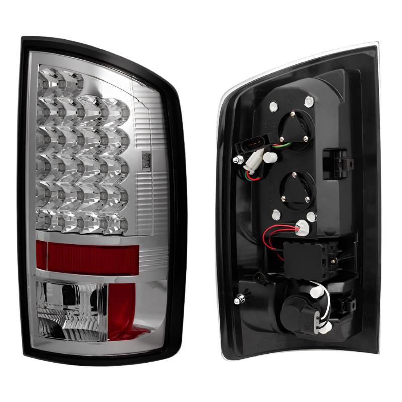 Spyder Dodge Ram 07-08 1500/Ram 07-09 2500/3500 LED Tail Lights Chrome ALT-YD-DRAM06-LED-C - Black Ops Auto Works