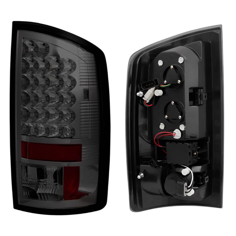 Spyder Dodge Ram 07-08 1500/Ram 07-09 2500/3500 LED Tail Lights Smoke ALT-YD-DRAM06-LED-SM - Black Ops Auto Works