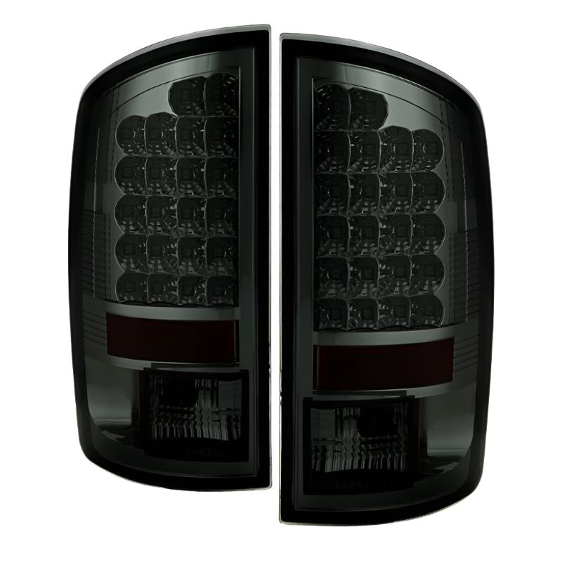 Spyder Dodge Ram 07-08 1500/Ram 07-09 2500/3500 LED Tail Lights Smoke ALT-YD-DRAM06-LED-SM - Black Ops Auto Works
