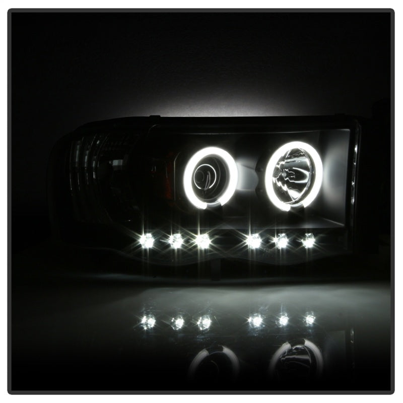 Spyder Dodge Ram 1500 02-05 03-05 Projector Headlights CCFL Halo LED Blk PRO-YD-DR02-CCFL-BK - Black Ops Auto Works