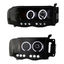 Load image into Gallery viewer, Spyder Dodge Ram 1500 02-05 03-05 Projector Headlights CCFL Halo LED Blk Smke PRO-YD-DR02-CCFL-BSM - Black Ops Auto Works