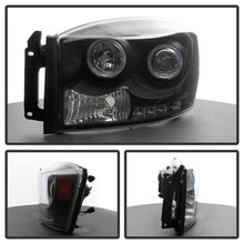 Load image into Gallery viewer, Spyder Dodge Ram 1500 06-08/Ram 2500 06-09 Projector Headlights LED Halo LED Blk PRO-YD-DR06-HL-BK - Black Ops Auto Works