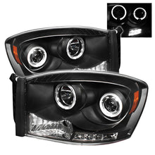 Load image into Gallery viewer, Spyder Dodge Ram 1500 06-08/Ram 2500 06-09 Projector Headlights LED Halo LED Blk PRO-YD-DR06-HL-BK - Black Ops Auto Works