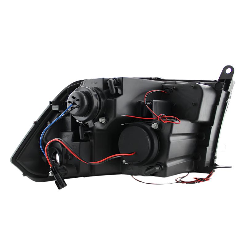 Spyder Dodge Ram 1500 09-14 10-14 Projector Headlights Halogen- LED Halo LED - Blk PRO-YD-DR09-HL-BK - Black Ops Auto Works