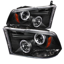 Load image into Gallery viewer, Spyder Dodge Ram 1500 09-14 10-14 Projector Headlights Halogen- LED Halo LED - Blk PRO-YD-DR09-HL-BK - Black Ops Auto Works