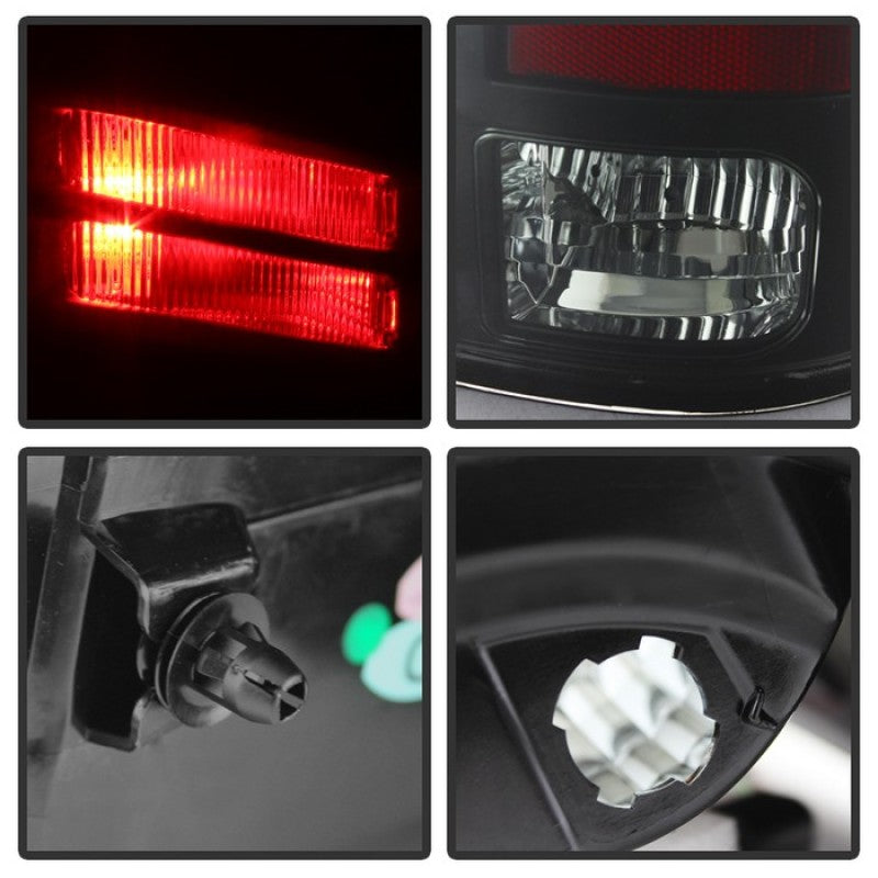 Spyder Dodge Ram 1500 09-14 LED Tail Lights Incandescent- Blk Smke ALT-YD-DRAM09-LED-BSM - Black Ops Auto Works