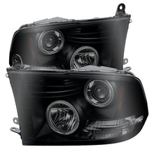 Load image into Gallery viewer, Spyder Dodge Ram 1500 09-14 Projector Headlights Halogen- LED Halo LED - Blk Smke PRO-YD-DR09-HL-BSM - Black Ops Auto Works