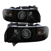Load image into Gallery viewer, Spyder Dodge Ram 1500 94-01 Sport Projector Headlights LED Halo LED Blk Smke PRO-YD-DR94-HL-AM-BSM - Black Ops Auto Works