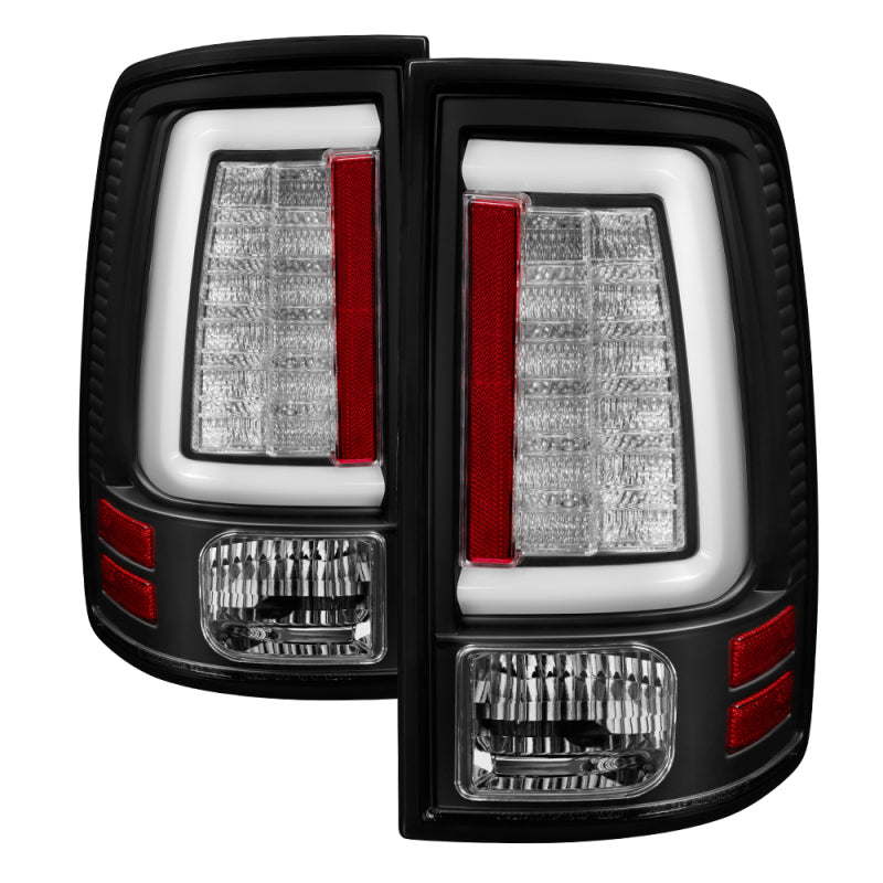 Spyder Dodge Ram 2013-2014 Light Bar LED Tail Lights - Black ALT-YD-DRAM13V2-LED-BK - Black Ops Auto Works
