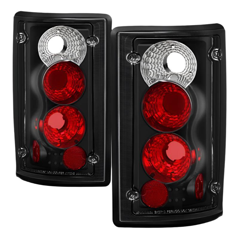 Spyder Ford Excursion 00-06/Econoline 150/250/350/450/550 95-06 Euro Tail Lights Blk ALT-YD-FEC00-BK - Black Ops Auto Works