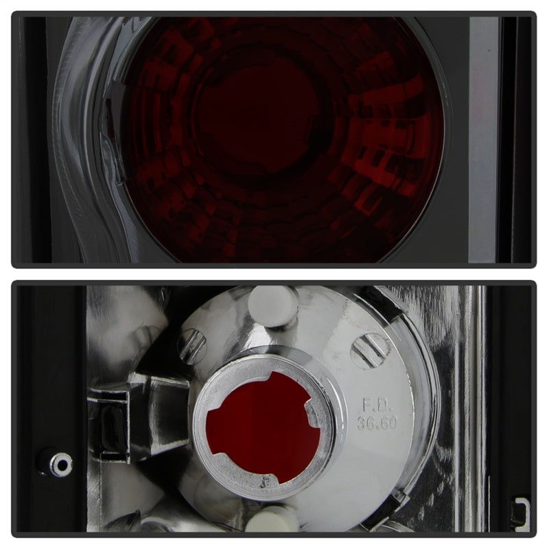 Spyder Ford Excursion 00-06/Econoline 150/250/350/450/550 95-06 Euro Tail Lights Smk ALT-YD-FEC00-SM - Black Ops Auto Works