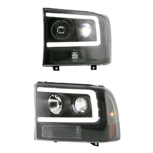 Load image into Gallery viewer, Spyder Ford F-250 99-04/Excursion 00-04 1 Piece LED Headlights - Black PRO-YD-FF25099V2PL-BK - Black Ops Auto Works