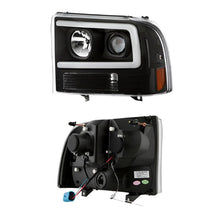 Load image into Gallery viewer, Spyder Ford F-250 99-04/Excursion 00-04 1 Piece LED Headlights - Black PRO-YD-FF25099V2PL-BK - Black Ops Auto Works