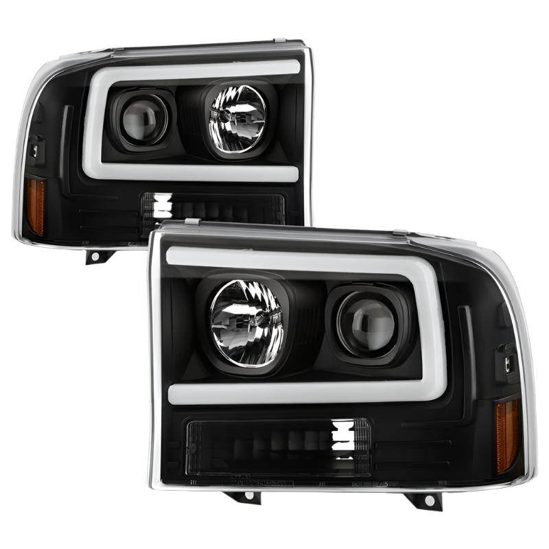 Spyder Ford F-250 99-04/Excursion 00-04 1 Piece LED Headlights - Black PRO-YD-FF25099V2PL-BK - Black Ops Auto Works