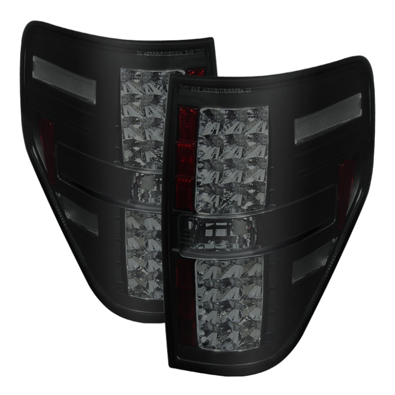 Spyder Ford F150 09-14 LED Tail Lights Black Smoke ALT-YD-FF15009-LED-BSM - Black Ops Auto Works