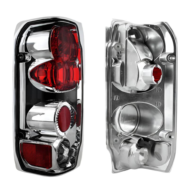 Spyder Ford F150 87-96/Ford Bronco 88-96 Euro Style Tail Lights Chrome ALT-YD-FF15089-C - Black Ops Auto Works