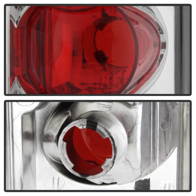 Spyder Ford F150 87-96/Ford Bronco 88-96 Euro Style Tail Lights Chrome ALT-YD-FF15089-C - Black Ops Auto Works