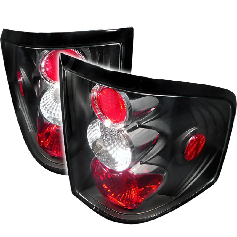 Spyder Ford F150 Flareside 04-08 Euro Style Tail Lights Black ALT-YD-FF15004FS-BK - Black Ops Auto Works