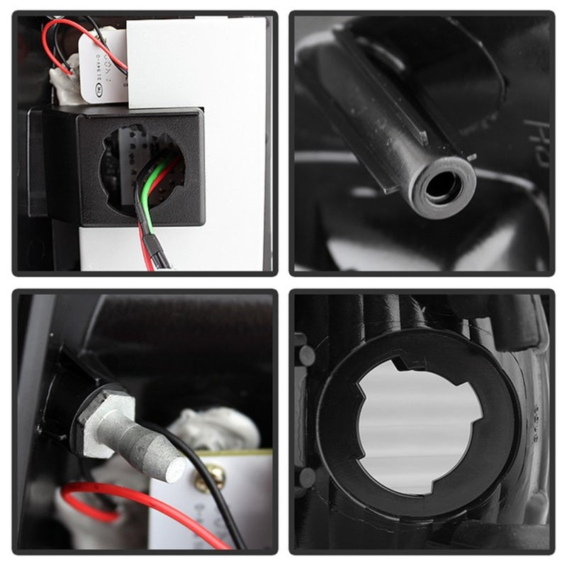 Spyder Ford F150 side 97-03/F250 Super Duty 99-07 LED Tail Lights Blk Smke ALT-YD-FF15097-LED-BSM - Black Ops Auto Works