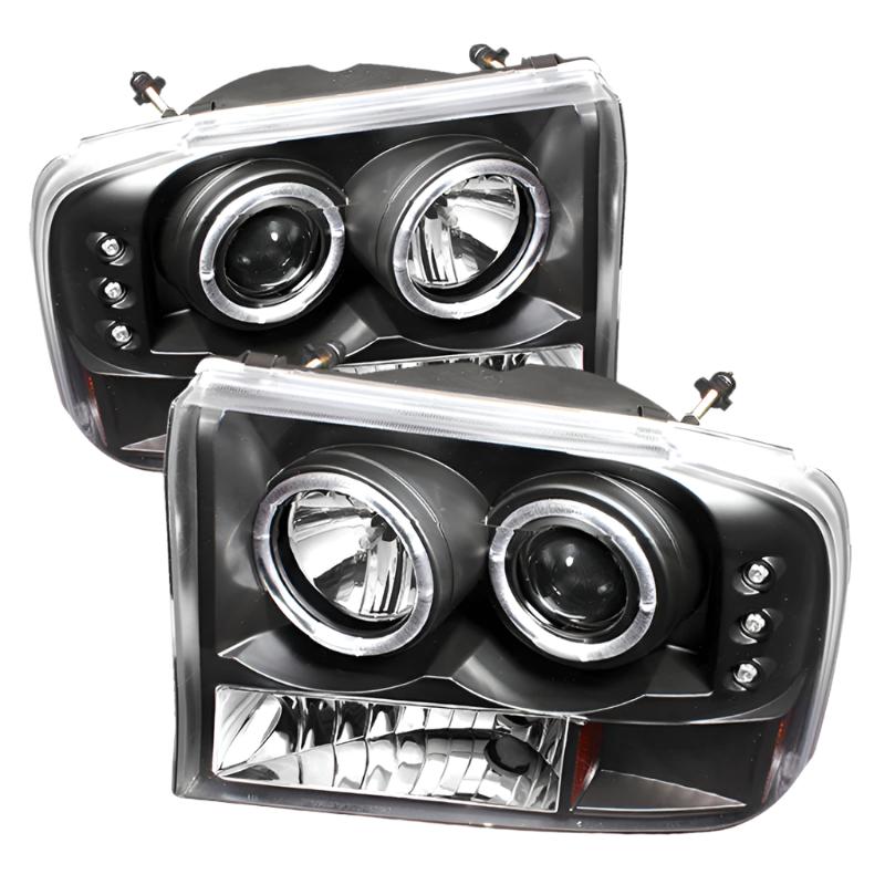 Spyder Ford F250 Super Duty 99-04 Projector Version 2 LED Halo LED Blk PRO-YD-FF25099-1P-G2-BK - Black Ops Auto Works