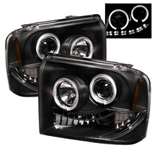 Load image into Gallery viewer, Spyder Ford F250/350/450 Super Duty 05-07 Projector Headlights LED Halo- LED Blk PRO-YD-FS05-HL-BK - Black Ops Auto Works