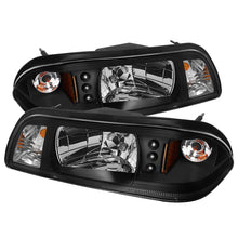 Load image into Gallery viewer, Spyder Ford Mustang 87-93 1PC LED (Replaceable LEDs)Crystal Headlights Black HD-YD-FM87-1PC-LED-BK - Black Ops Auto Works
