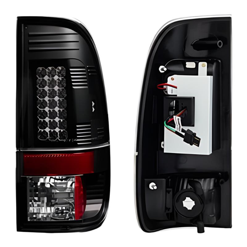 Spyder Ford Super Duty 08-15 LED Tail Lights Black ALT-YD-FS07-LED-BK - Black Ops Auto Works