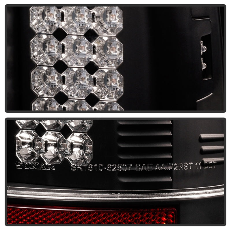 Spyder Ford Super Duty 08-15 LED Tail Lights Black ALT-YD-FS07-LED-BK - Black Ops Auto Works