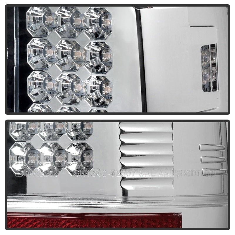 Spyder Ford Super Duty 08-15 LED Tail Lights Chrome ALT-YD-FS07-LED-C - Black Ops Auto Works