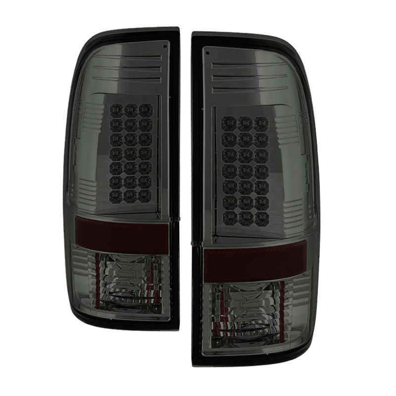 Spyder Ford Super Duty 08-15 LED Tail Lights Smoke ALT-YD-FS07-LED-SM - Black Ops Auto Works