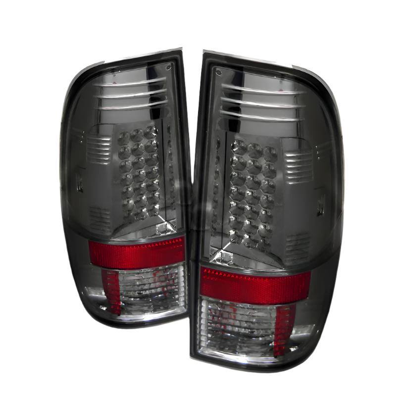 Spyder Ford Super Duty 08-15 LED Tail Lights Smoke ALT-YD-FS07-LED-SM - Black Ops Auto Works