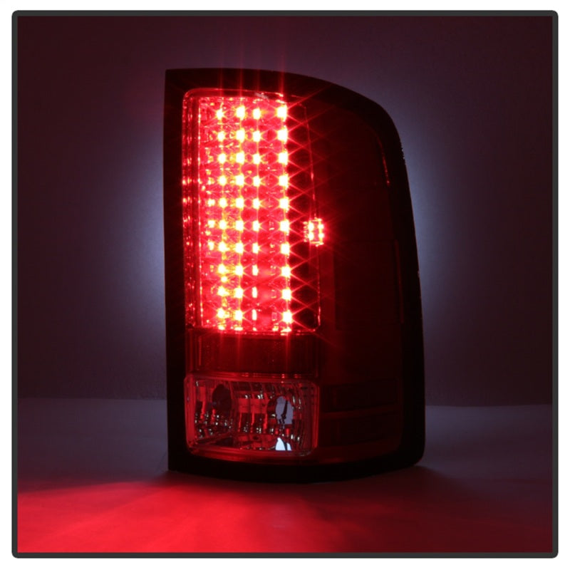 Spyder GMC Sierra 07-13 (Not 3500 Dually 4 Rear Wheels)LED Tail Lights Red Clear ALT-YD-GS07-LED-RC - Black Ops Auto Works