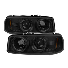 Load image into Gallery viewer, Spyder GMC Sierra 1500/2500 99-06 Projector Headlights LED Halo LED Blk Smke PRO-YD-CDE00-HL-BSM - Black Ops Auto Works