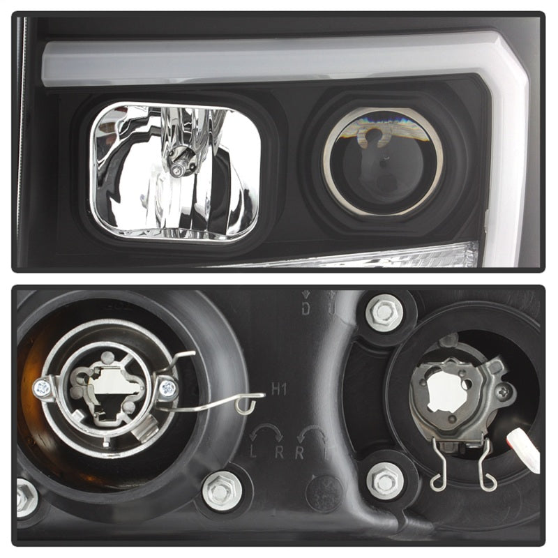 Spyder GMC Sierra 1500/2500/3500 07-13 V2 Projector Headlights- Black PRO-YD-GS07V2-LBDRL-BK - Black Ops Auto Works