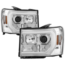 Load image into Gallery viewer, Spyder GMC Sierra 1500/2500/3500 07-13 V2 Projector Headlights - Chrome PRO-YD-GS07V2-LBDRL-C - Black Ops Auto Works