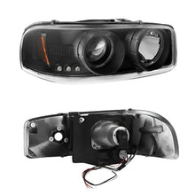 Load image into Gallery viewer, Spyder GMC Sierra 1500/2500/3500 99-06 Projector Headlights LED Halo LED Black PRO-YD-CDE00-HL-BK - Black Ops Auto Works