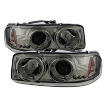 Load image into Gallery viewer, Spyder GMC Sierra 1500/2500/3500 99-06 Projector Headlights LED Halo LED Smoke PRO-YD-CDE00-HL-SMC - Black Ops Auto Works