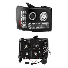 Load image into Gallery viewer, Spyder GMC Sierra 1500/GMC Sierra Denali 08-13 Projector LED Halo- LED Blk PRO-YD-GS07-HL-BK - Black Ops Auto Works
