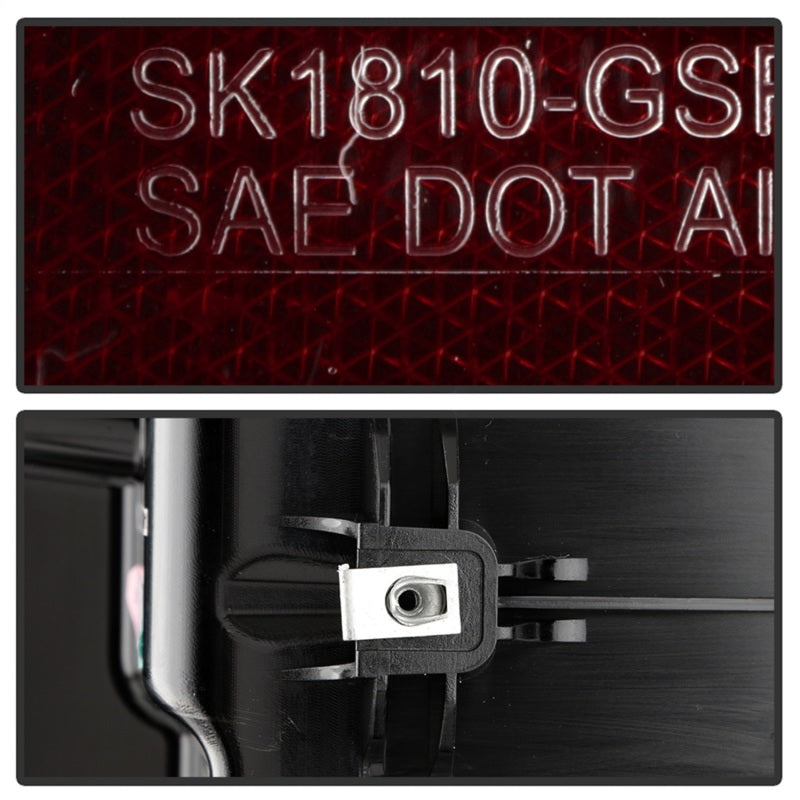 Spyder GMC Sierra 19-20 Incandescent Bulb Model Only LED Tail Lights-Black Smoke ALT-YD-GS19-LED-BSM - Black Ops Auto Works