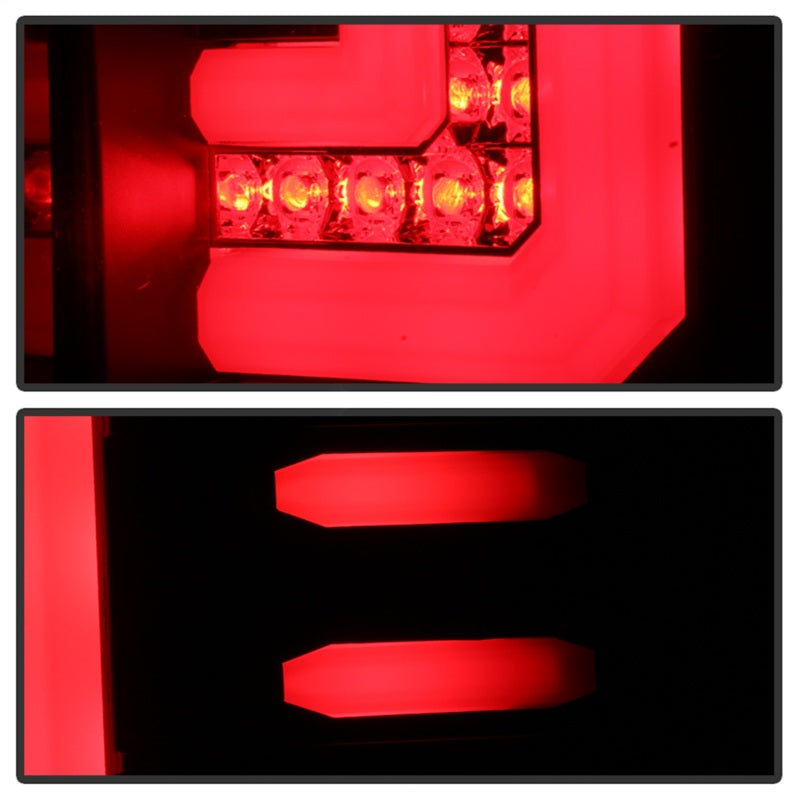 Spyder GMC Sierra 2016-2017 Light Bar LED Tail Lights - Black ALT-YD-GS16-LED-BK - Black Ops Auto Works